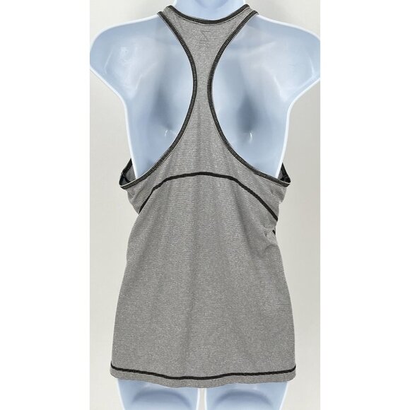 Z by Zella Women's Racerback Tank Grey Stripe Size M medium Workout Athletic - Picture 7 of 9
